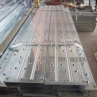 China Customized Silver Galvanized Strong Scaffolding Frame Steel Planks for Construction Industry for sale