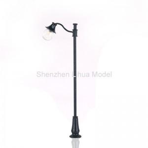 China 1:87 metal lamppost-----steel light post,scale 1:150 yard lamp,metal light,model lamppost,model lights,metal yard lights for sale