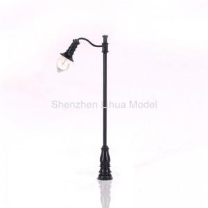 China metal lamppost--model steel light post,scale yard lamp,metal lights, model lamppost,miniature metal lights for sale