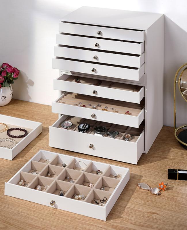 Custom PU Leather Jewelry Organizer exterior view