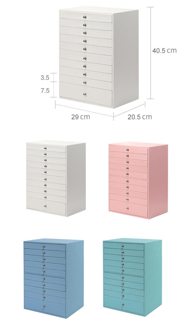 Jewelry organizer drawer functionality