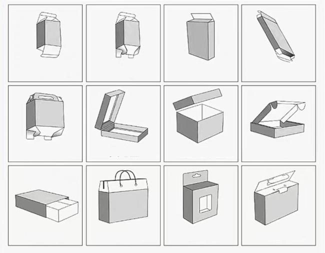 Different kraft box shapes and styles available