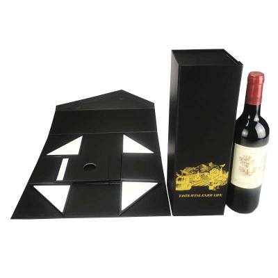 China Logo-Druck Weinflaschenboxen Verpackung Weingutschachtel Karton Großhandel Weinflaschenboxen zum Verkauf zu verkaufen