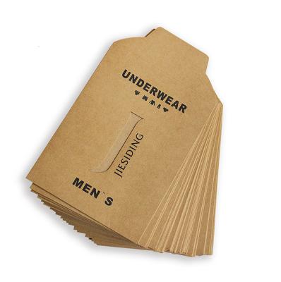 中国 クラフトの注文の印刷された平らなペーパー袋は袋の衣類の窓のパッケージを囲む 販売のため