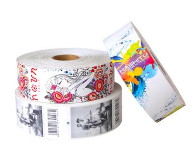 China Balanço Eco imprimindo feito sob encomenda das etiquetas do cair do papel do produto do rolo da cor completa - amigável à venda