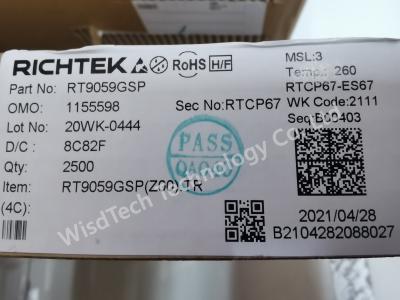 Chine RT9059GSP régulateurs de tension LDO 3A régulateur de tension de sortie ultra-faible à vendre