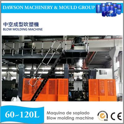 중국 100Ltr 45 kw 플라스틱 패트병 블로우 성형 장치 큰 드럼 22.5T 판매용