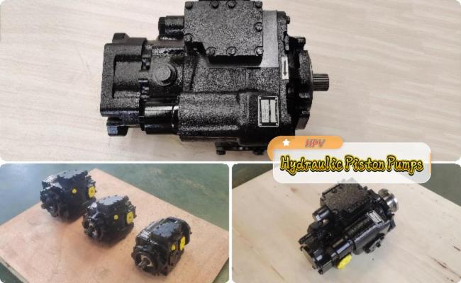 Road roller hydraulic piston pump