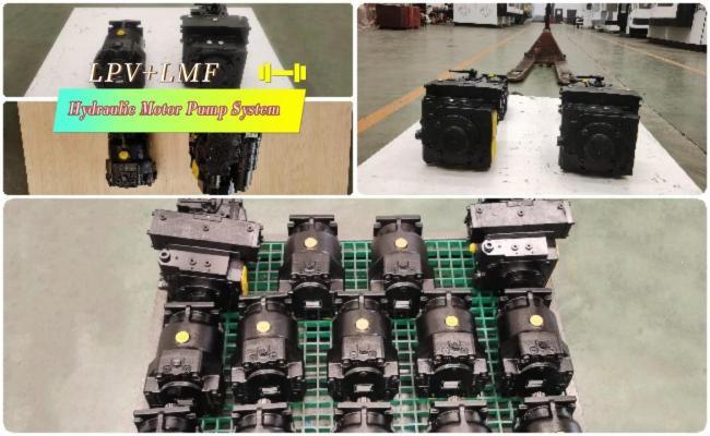 Combine harvester hydraulic pump motor system