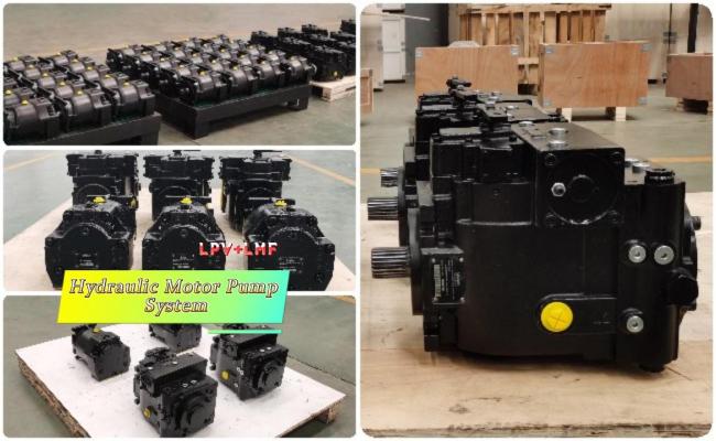 Rice harvester hydraulic pump motor system