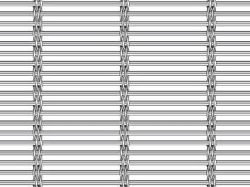 Crimped wire mesh with four 2.0mm warp wire.