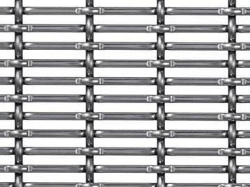 Crimped wire mesh with one 2.0mm warp wire.