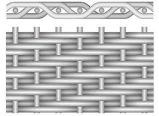 Twill dutch woven wire cloth filter