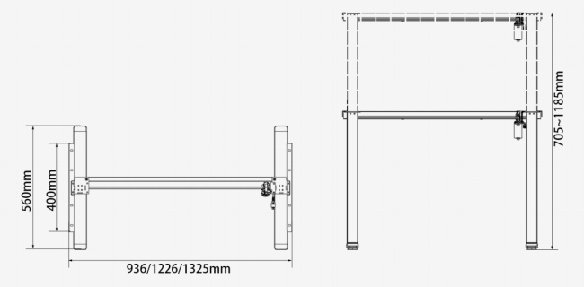 Jarshan ALA1 Standing Desk Frame