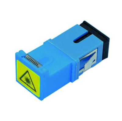 China SC Cover Avoid Laser Plastic Fiber Optic Adapter/Coupler without Flange for sale