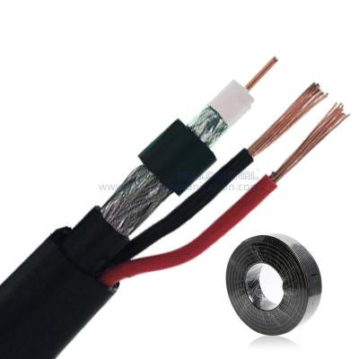 China High Quality RG6/U 2C18AWG CM Common CCTV coaxial cable BC CCS conductor RG6 coaxial cable with power en venta