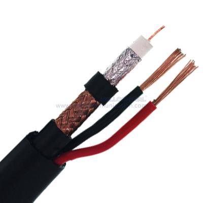China RG6/U 2C 18AWG CMR Common With Power CCTV Cable 100m 305m RG6 2c RG6 power cable à venda
