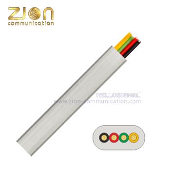 China 4 Way Flat Telephone Cable Indoor 4 Core White Unshielded Flat Hdpe Telephone Cable en venta