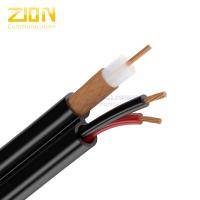 China VR - 90P Solid PE CCTV Black Coaxial Cable 22 AWG BC Conductor for sale