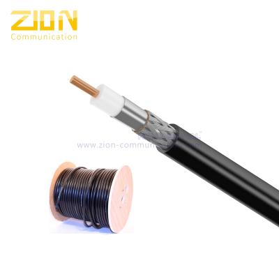 China Outdoor RG11 CATV Coaxial Cable 14 AWG CCS Conductor 60% AL Braid with PE Jacket for sale