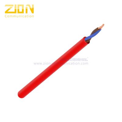China FRLS Unshielded 1.50mm2 in Red Fire Proof Jacket with Solid Bare Copper Conductor for sale