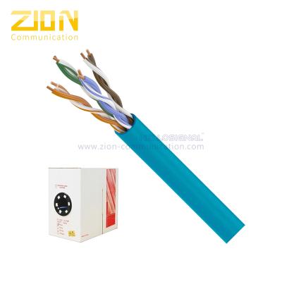 China UTP CAT5E Network Cable 24 AWG 4 Pairs Solid Bare Copper for Gigabit Ethernet for sale