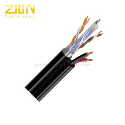 China Cable de Ethernet trenzado del cable/CAT6 el 1000ft de la cámara de seguridad del poder del CCA, cobre del sólido de 23 AWG en venta