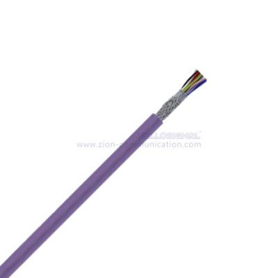 China Cable sólido o trenzado de Interbus del alambre de cobre con la cinta del animal doméstico que envuelve la chaqueta púrpura en venta