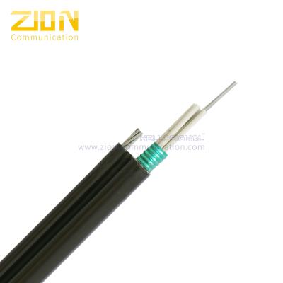 China Cuadro 8 cable de fribra óptica GYTC8S con la envoltura del PE para el uso autosuficiente en venta