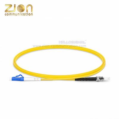 China LC UPC To ST UPC Patch Cord Simplex G.652.D Single Mode Yellow for sale