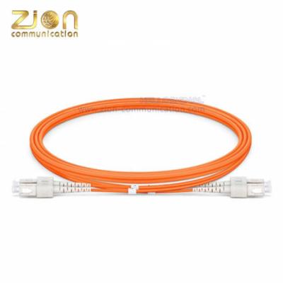 China SC UPC To SC UPC Patch Cord Duplex OM1 Multimode PVC LSZH Jacket for sale