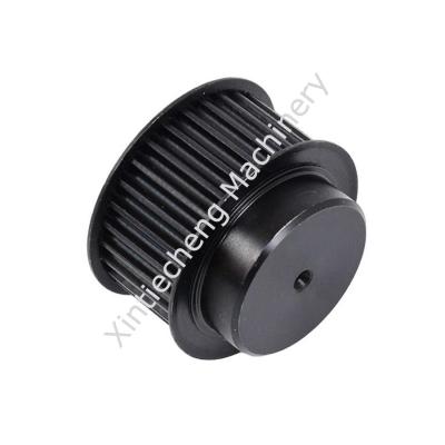 China Black Aluminum Timing Belt Pulley Black Cast Iron Timing Wheel for sale