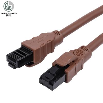 Chine Cable de patch Ethernet souple Cat6a Cat6 flexible 24awg Cable UTP de niveau d'ingénierie de protection contre le gel à vendre