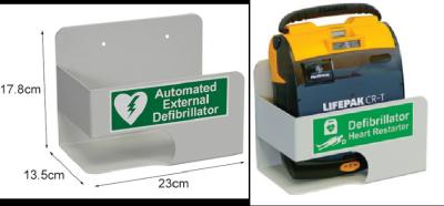 China Cold Rolled Steel Zoll AED Plus Wall Mounting Bracket Defibrillator Wall Mount Anti Corrosion for sale