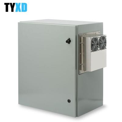 China Wall Mounted Electrical Enclosure Cabinet / Telephone Distribution Box With Cooling Fan for sale