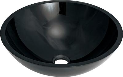 China glass round vanity top bathroom sink TY-107 515*365*140*12MM for sale