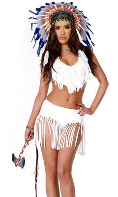 China Indian Summer Sexy Native American Costume Wholesale with Size S to XXL Available for sale