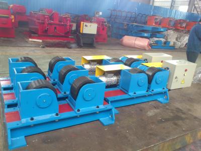 China 5000 Kg Conventional Welding Rotator Machine PU Roller Bolt Fixed Type for sale