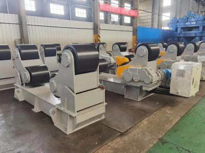 China 100 Ton Self Aligned Welding Rotator Factory Turning PU Roller for sale