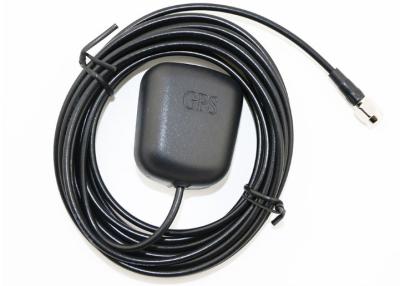 China Black GPS Navigation Antenna RG174 3M Cable 1575.42 MHZ For Car for sale