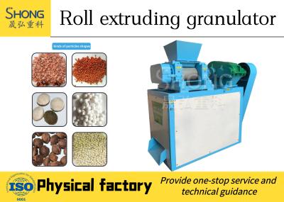 China Inorganic Compound Fertilizer Double Roller Granulator , Extrusion Pellet Machine for sale