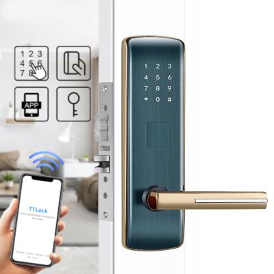 China Fechadura da porta Keyless da entrada da fechadura da porta 72mm de Smart do apartamento da pilha alcalina à venda