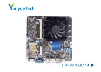 China ITX-HM76DL119 HM76 Chipset Mini ITX Motherboard / Motherboard Mini Itx Intel 2nd 3rd Generation for sale