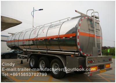 China Remolque del petrolero del combustible de la aleación de aluminio, camión de remolque del buque de petróleo 45000L para la Arabia Saudita en venta