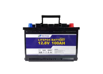 China Bateria 100% da bateria de lítio 1280Wh do armazenamento de energia do DOD 12V 100Ah LiFePO4 à venda