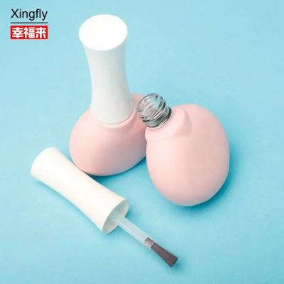 China Unique Nail Gel Polish Glass Bottle OEM Custom Empty Gel Polish Bottles With Brush And Cap for sale
