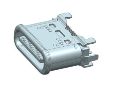 China 24 pinos USB tipo C Conector vertical SMT Duplo comprimento 7,45 mm IPX8 à prova d'água à venda