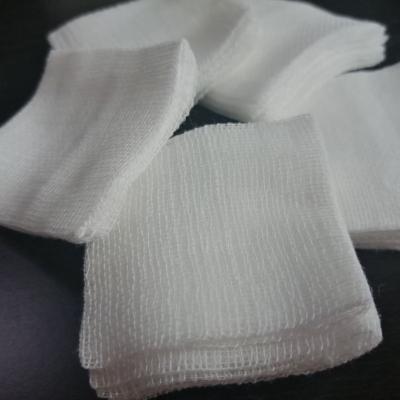 China Sterile Cotton Gauze Swabs Block Pieces ISO CE Certificated Wound Cleaning for sale