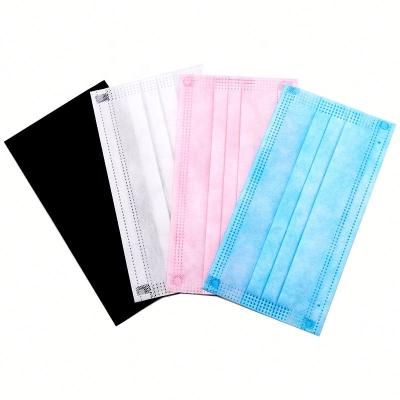 China White Pink 3 Ply Protective Disposable Mask Bfe95 for sale