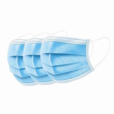 China 3 Layer Dustproof 17.5x9cm Disposable Protective Face Mask for sale